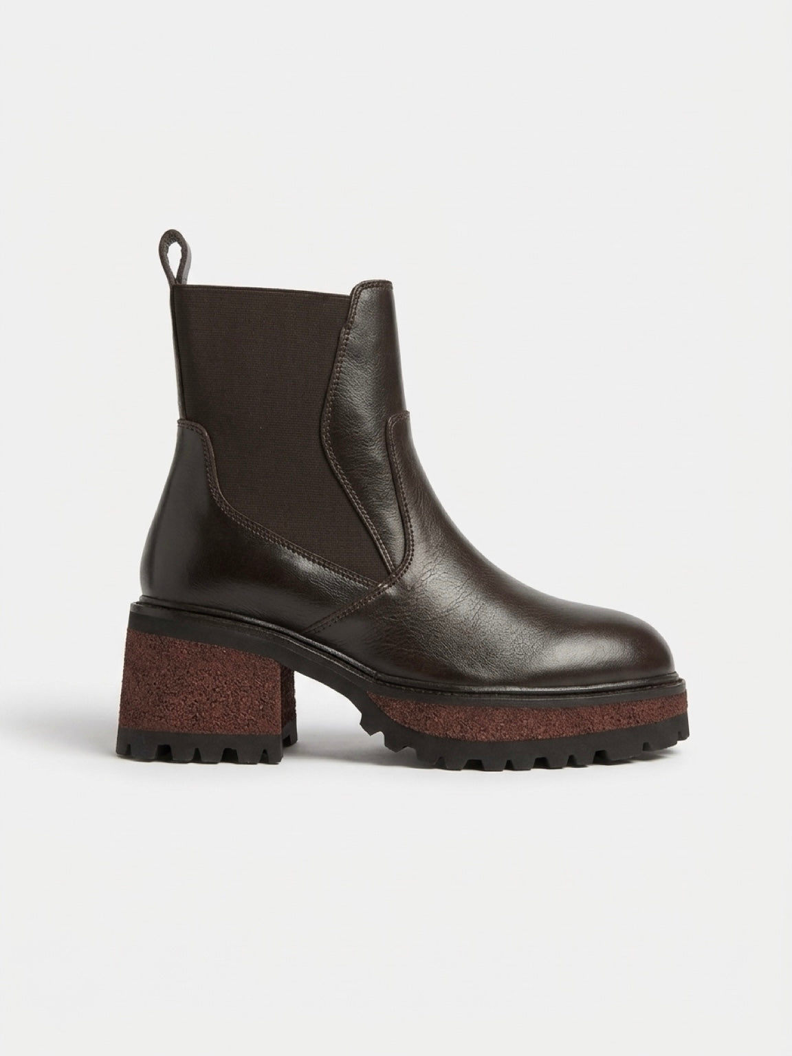 CAFèNOIR TRONCHETTI CON ELASTICO IN PELLE MARRONE