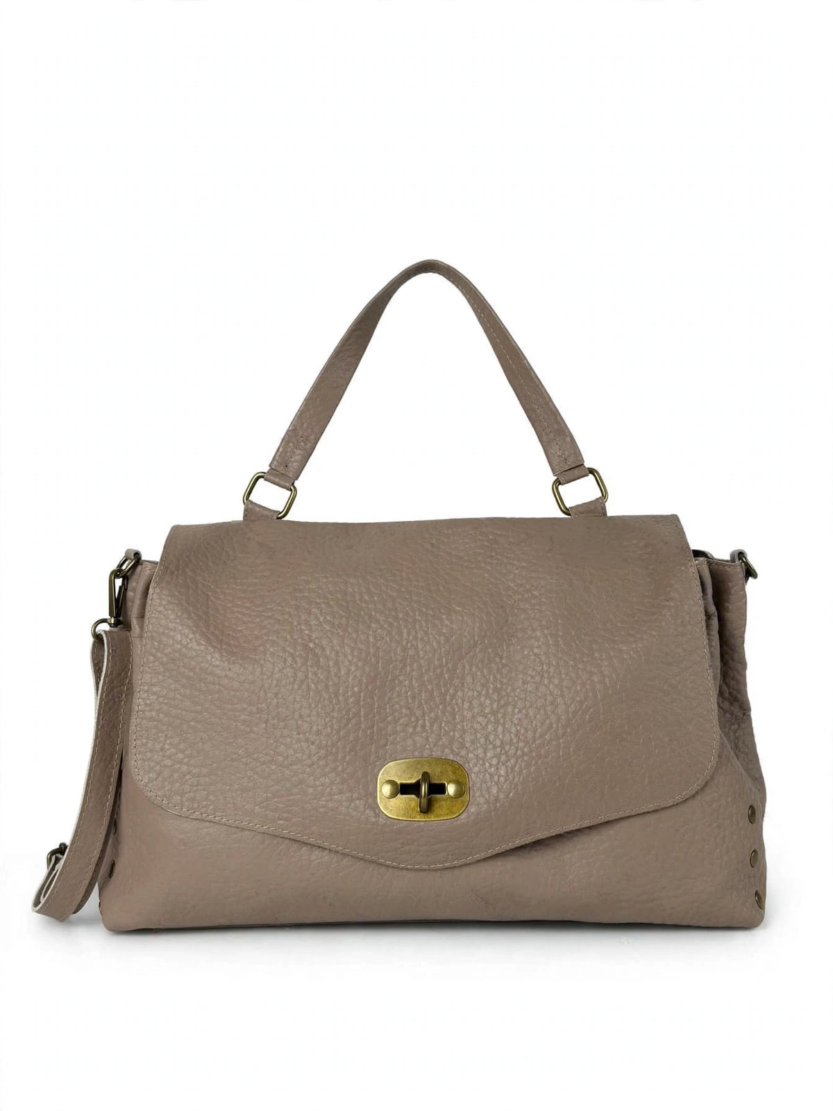 BORSA POSTINA MAXI IN VERA PELLE