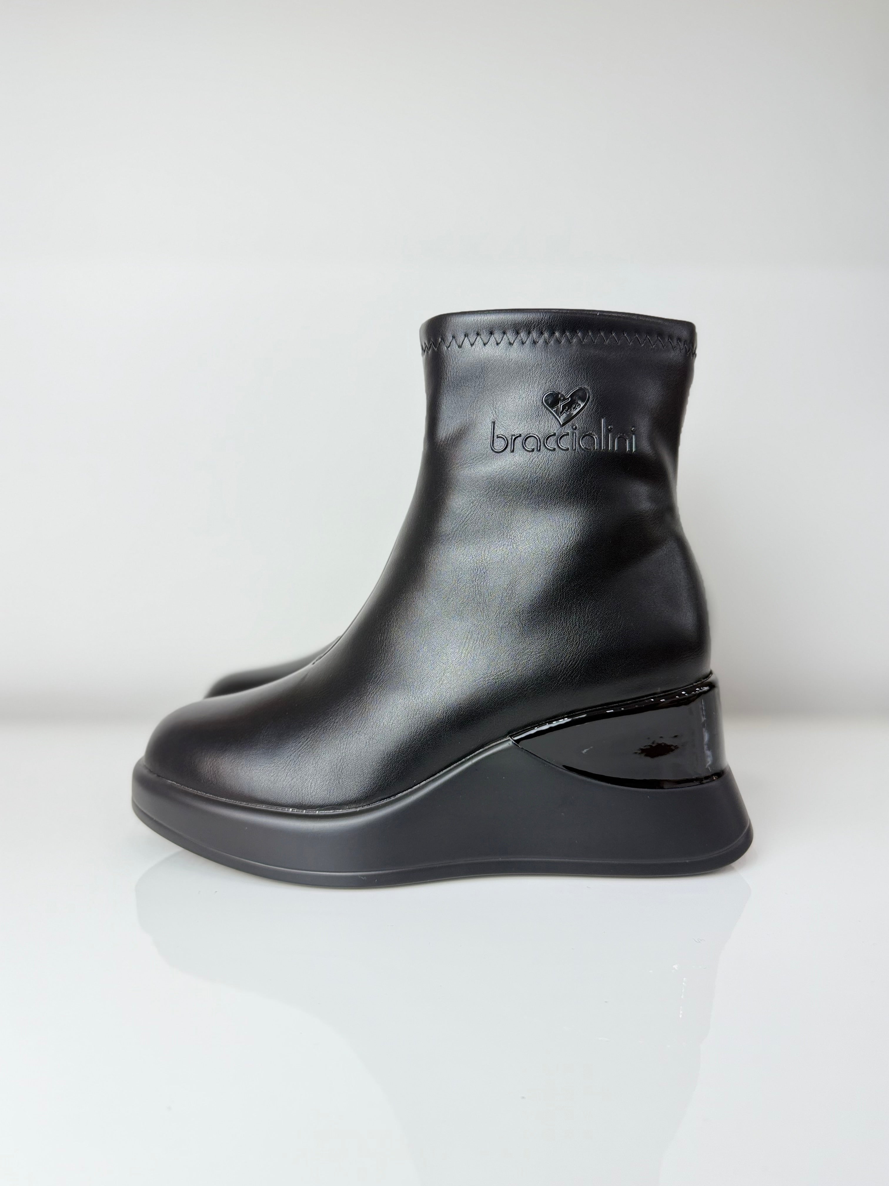 BRACCIALINI SHOES Tronchetto nero b51