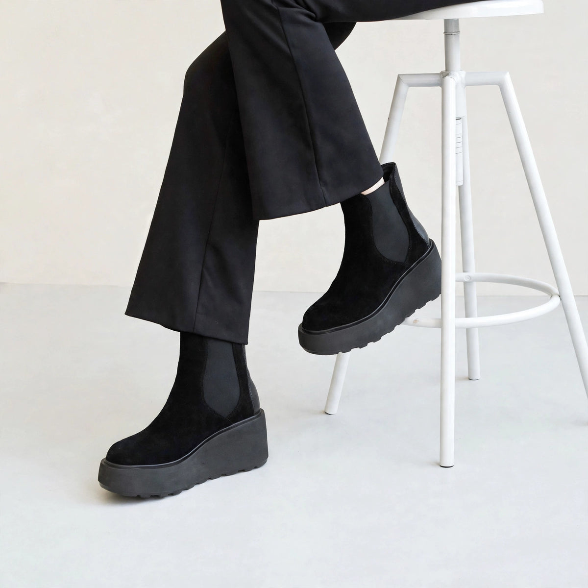 CAFèNOIR TRONCHETTI CON ELASTICO IN CAMOSCIO