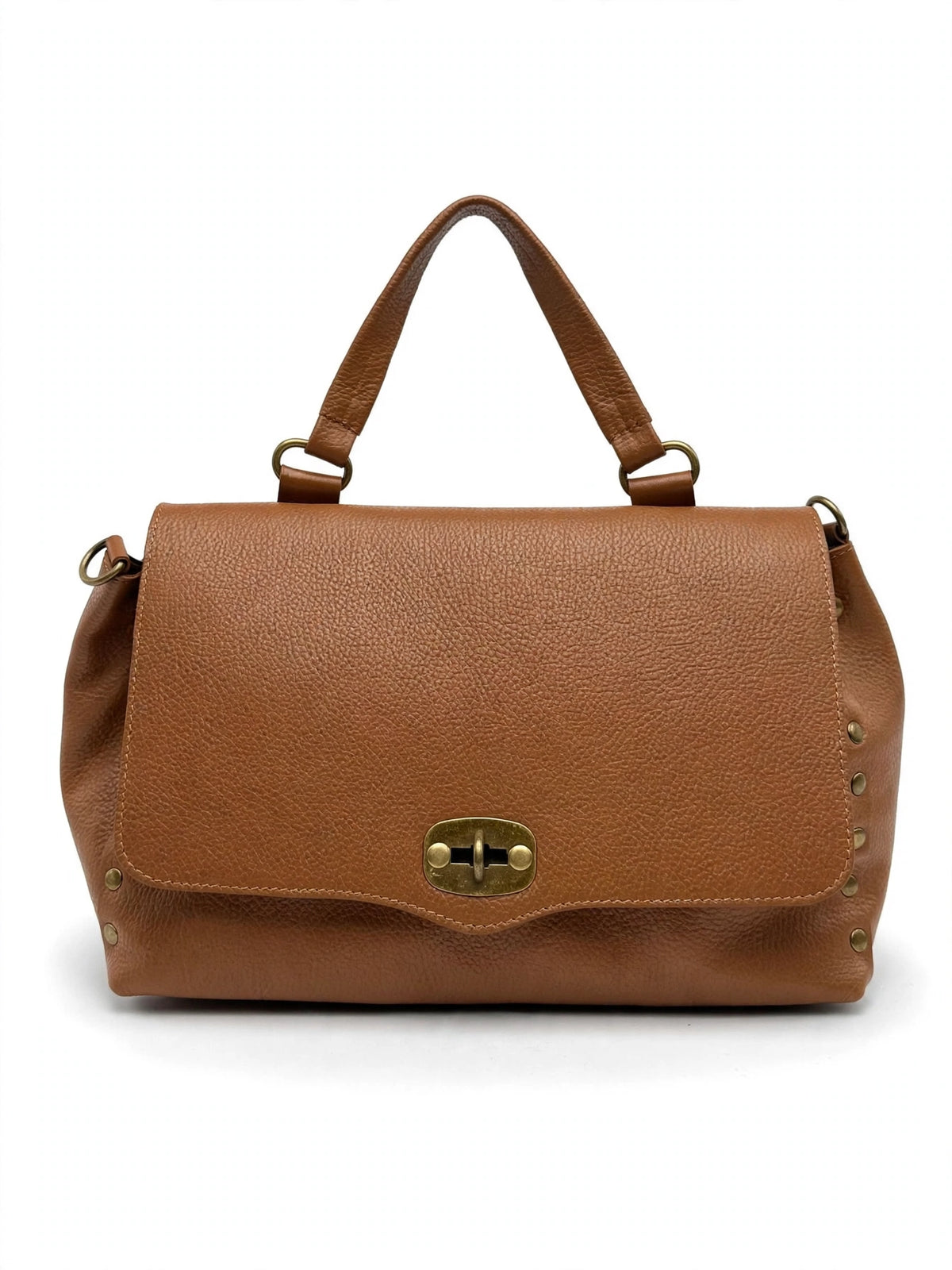 BORSA POSTINA GRANDE IN VERA PELLE