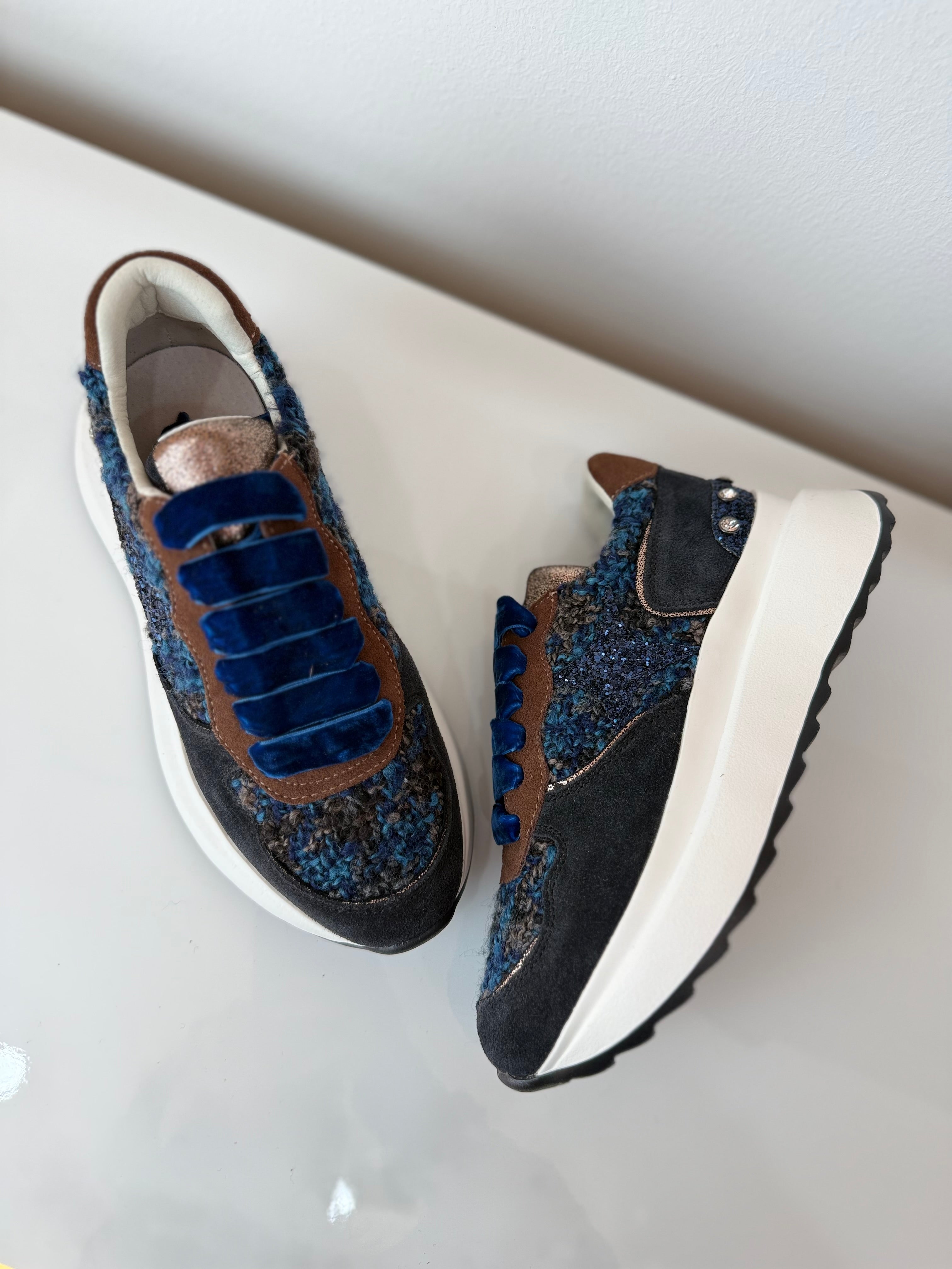 LEJADE SNEAKERS CAMOSCIO BLU