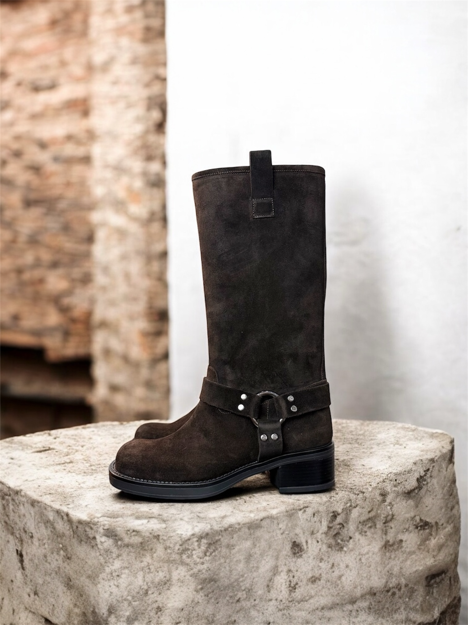 BIKERS camoscio testa di moro