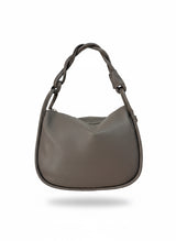 BORSA IN PELLE CON MANICO INTRECCIATO