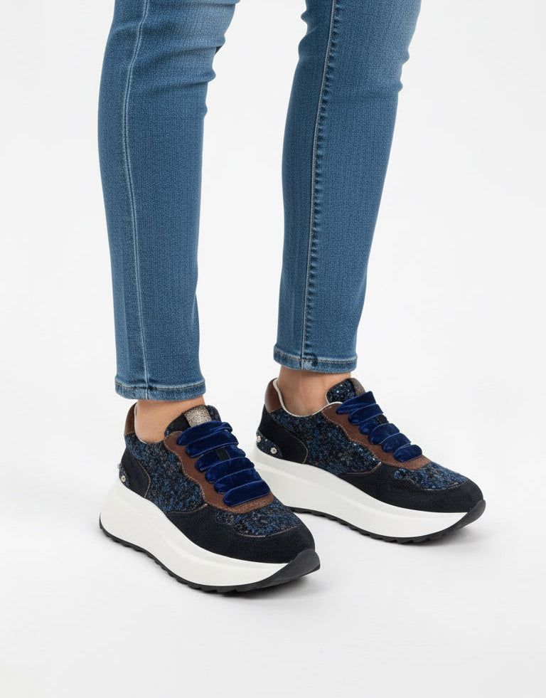 LEJADE SNEAKERS CAMOSCIO BLU