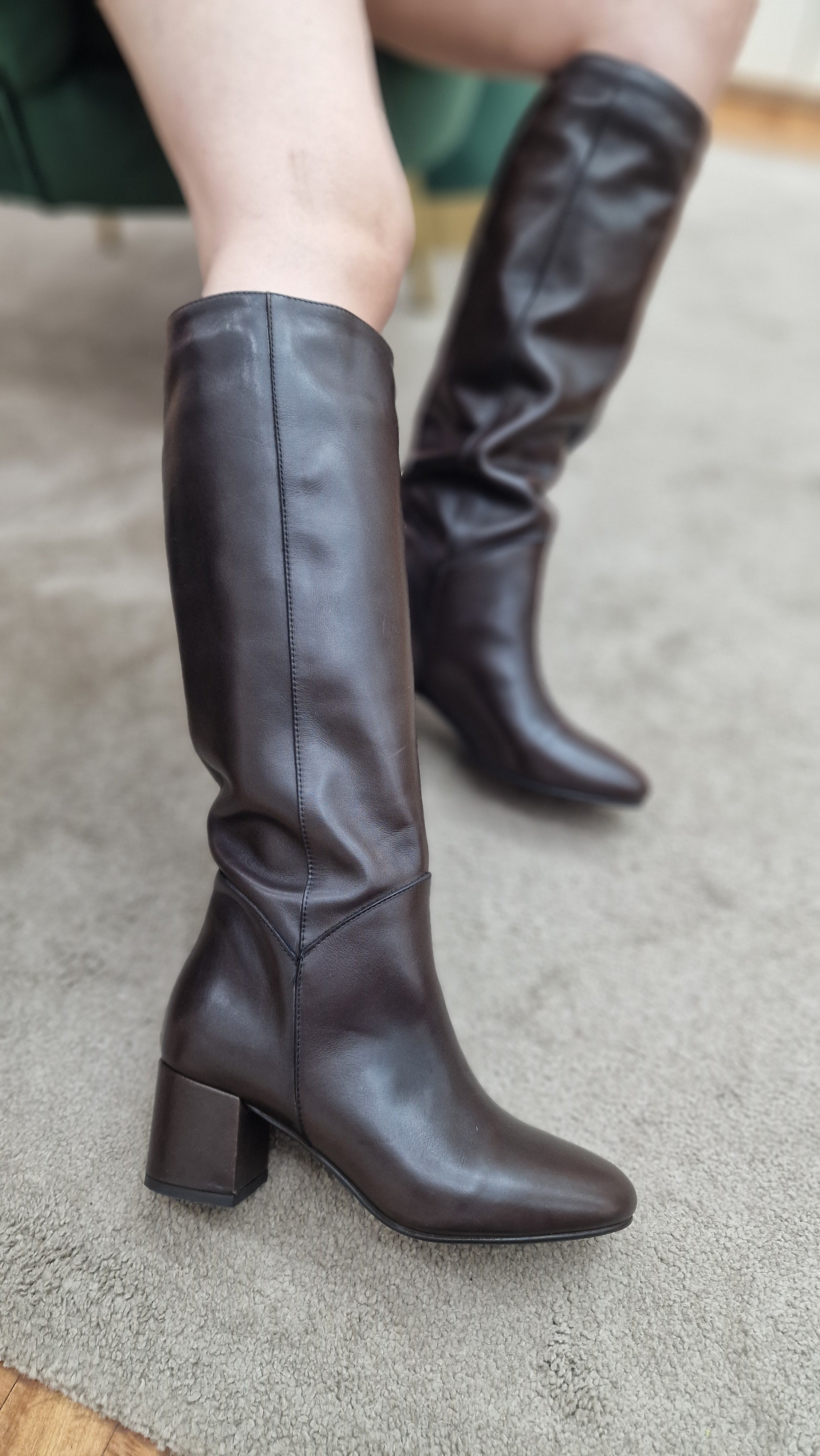 ACCADEMIA STIVALI IN PELLE