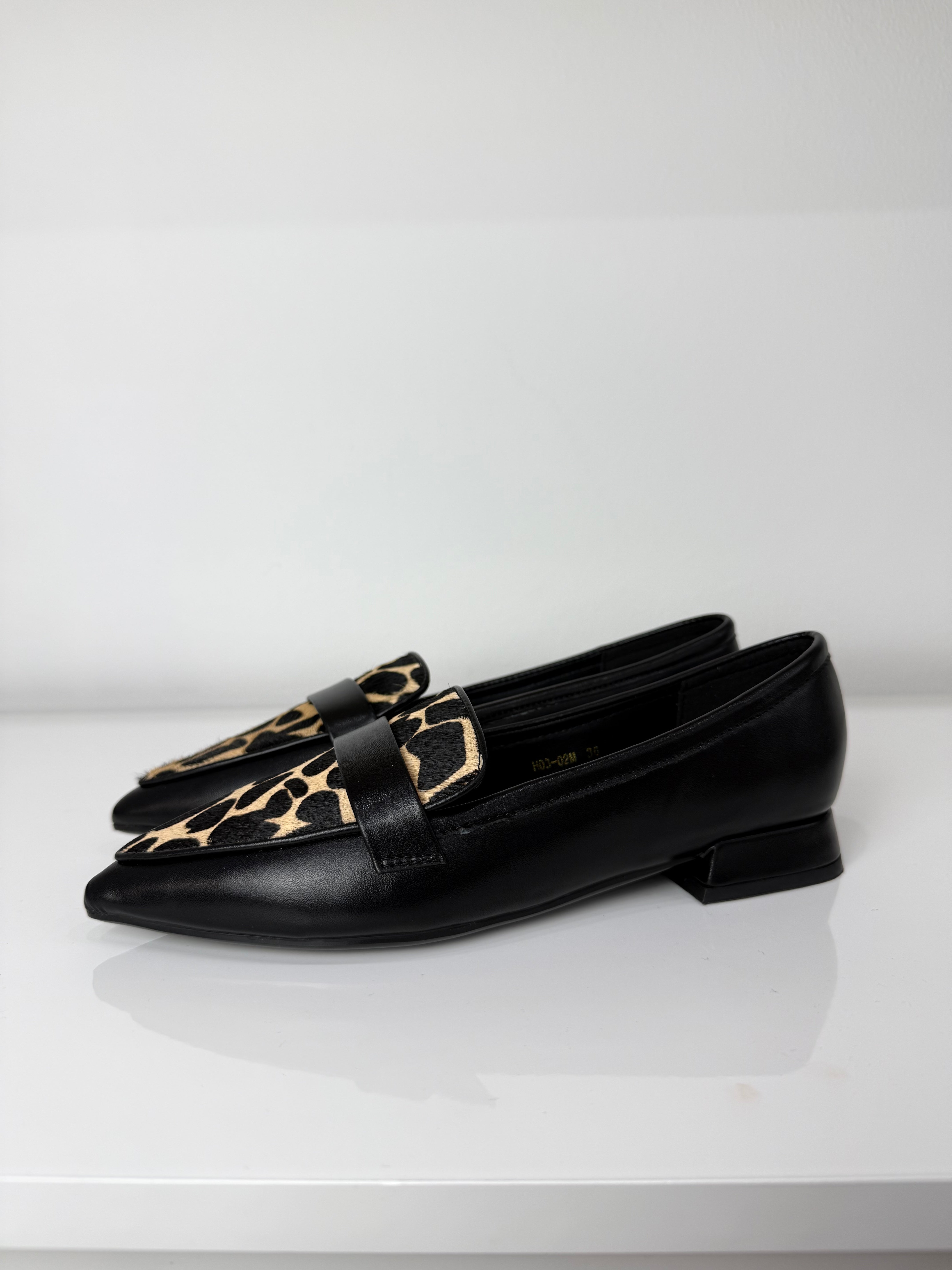 CLAUD.V mocassino in cavallino giraffa