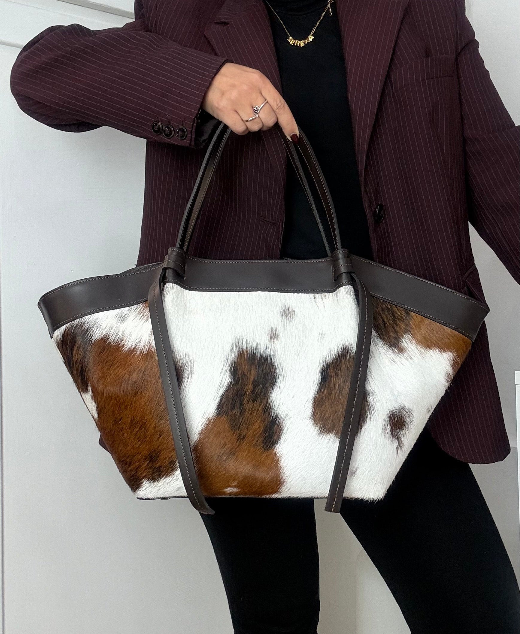 BORSA MAXI IN CAVALLINO