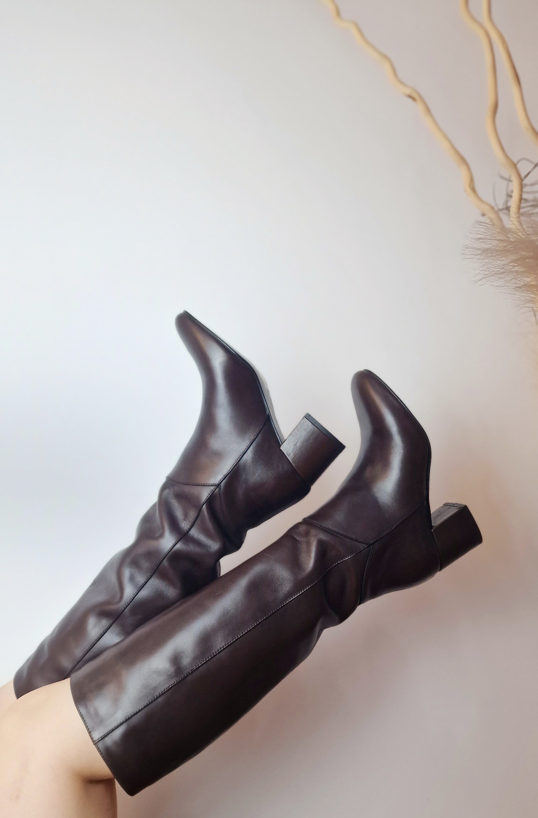 ACCADEMIA STIVALI IN PELLE