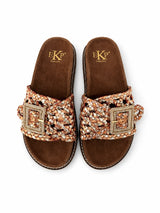 EKP SANDALI SCALZATI CON STRASS