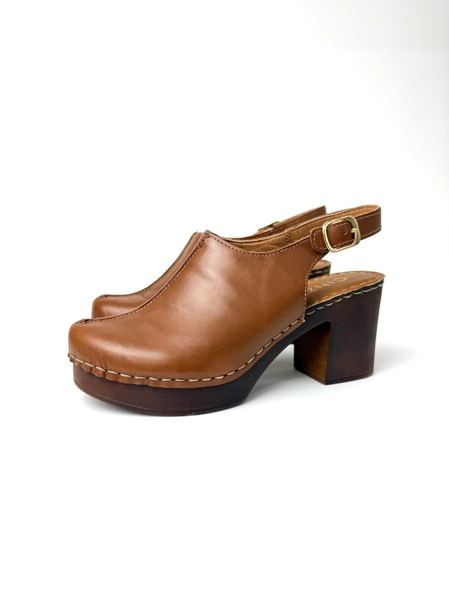 CINZIA SOFT ZOCCOLI IN  VERO CUOIO