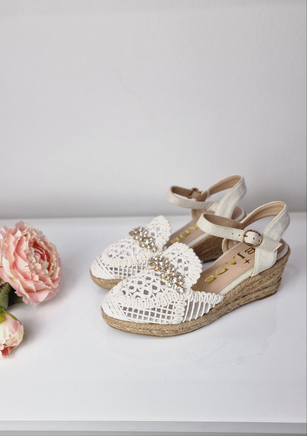 LEJADE ESPADRILLAS MACRAMÈ BIANCA