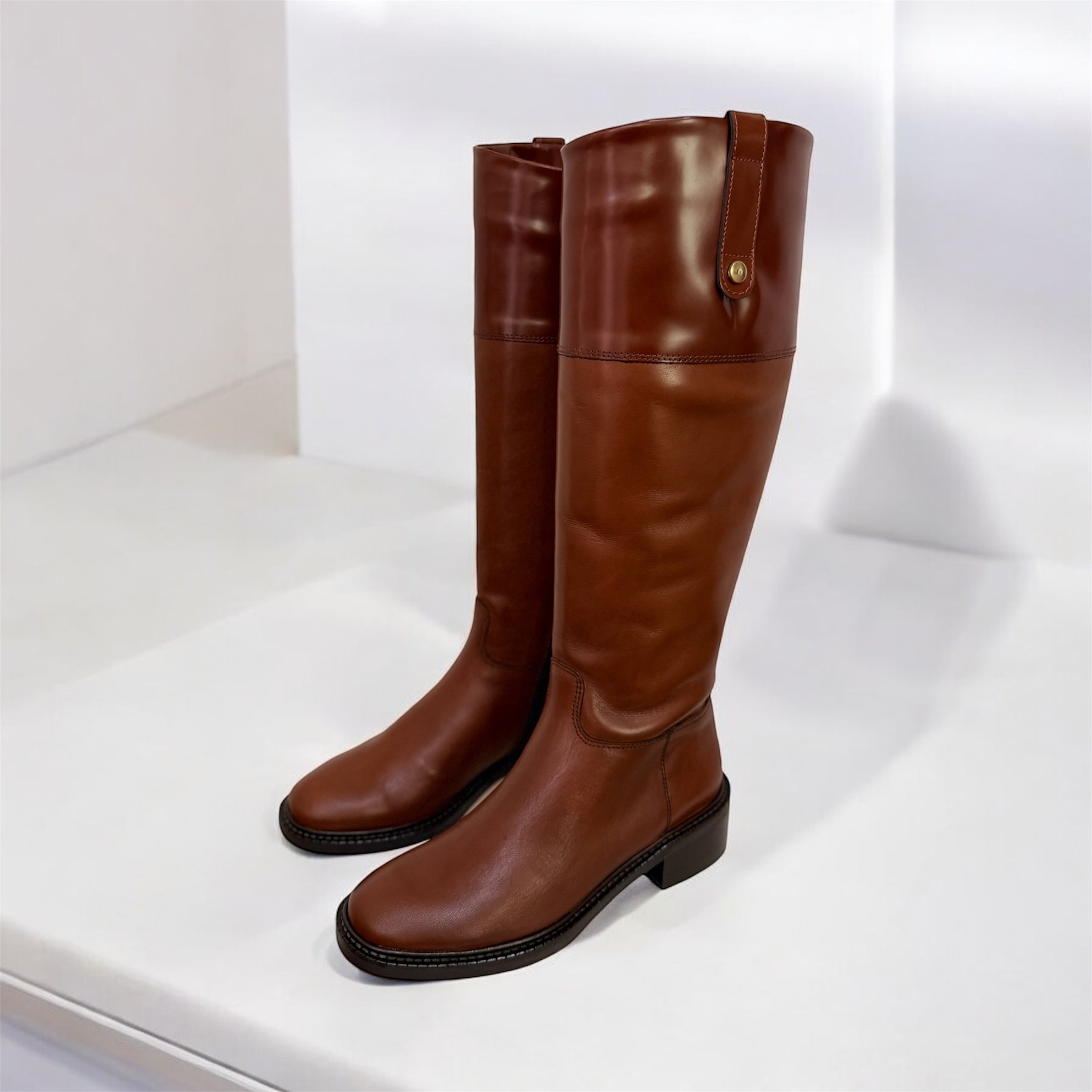 MINELLI STIVALI CUOIO