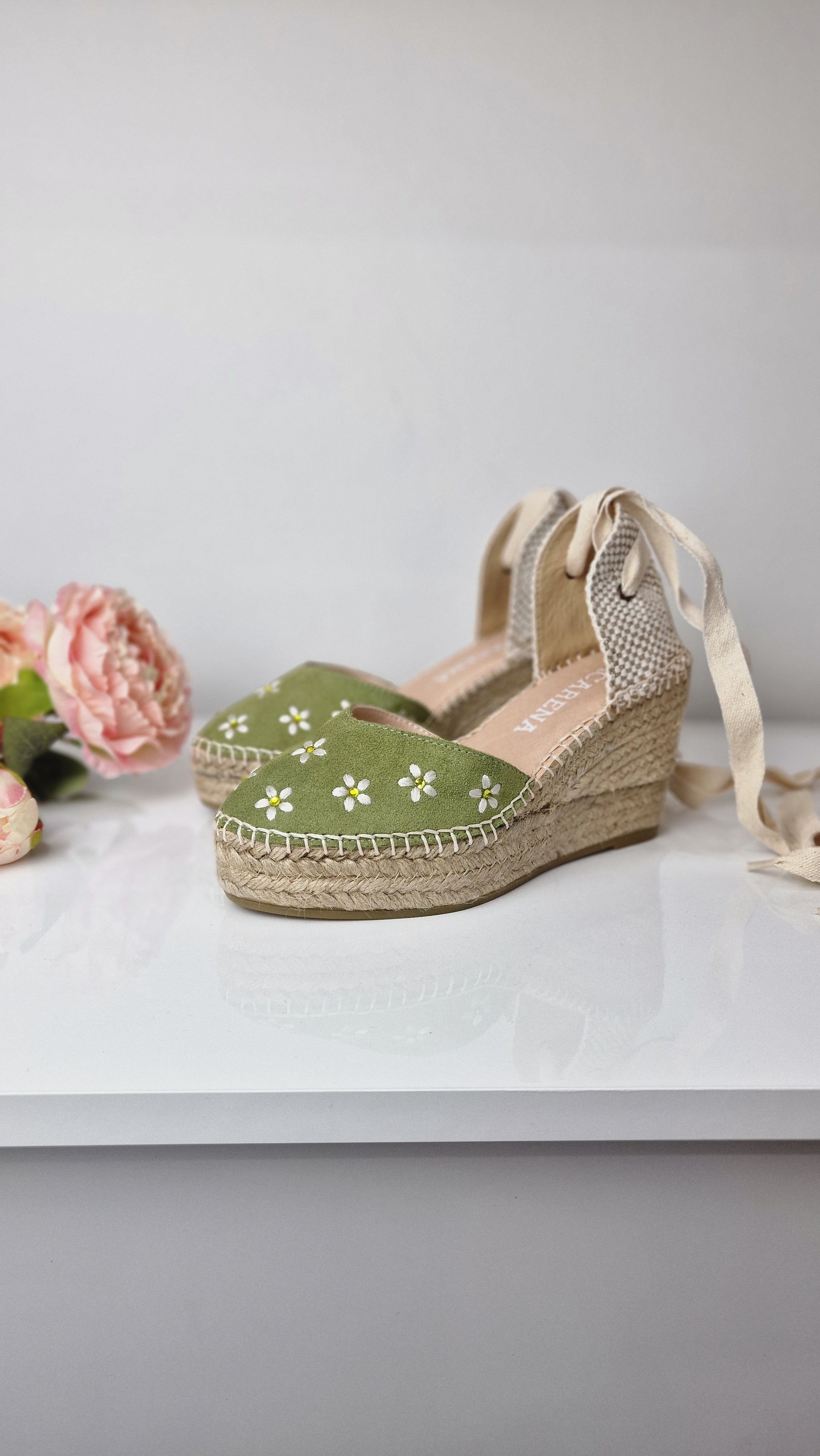 MACARENA ESPADRILLAS IN CAMOSCIO