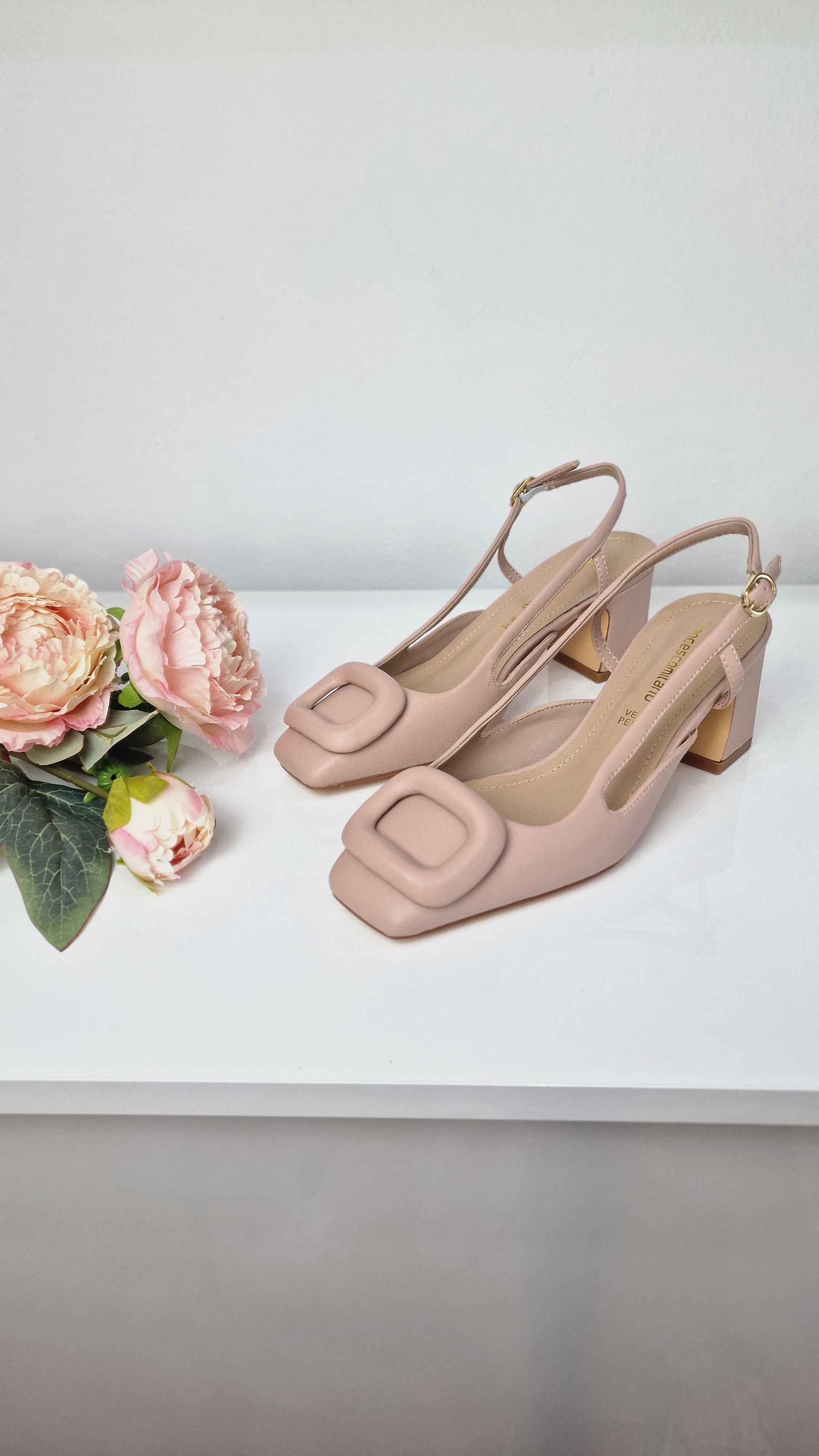 FRANCESCO MILANO slingback nude