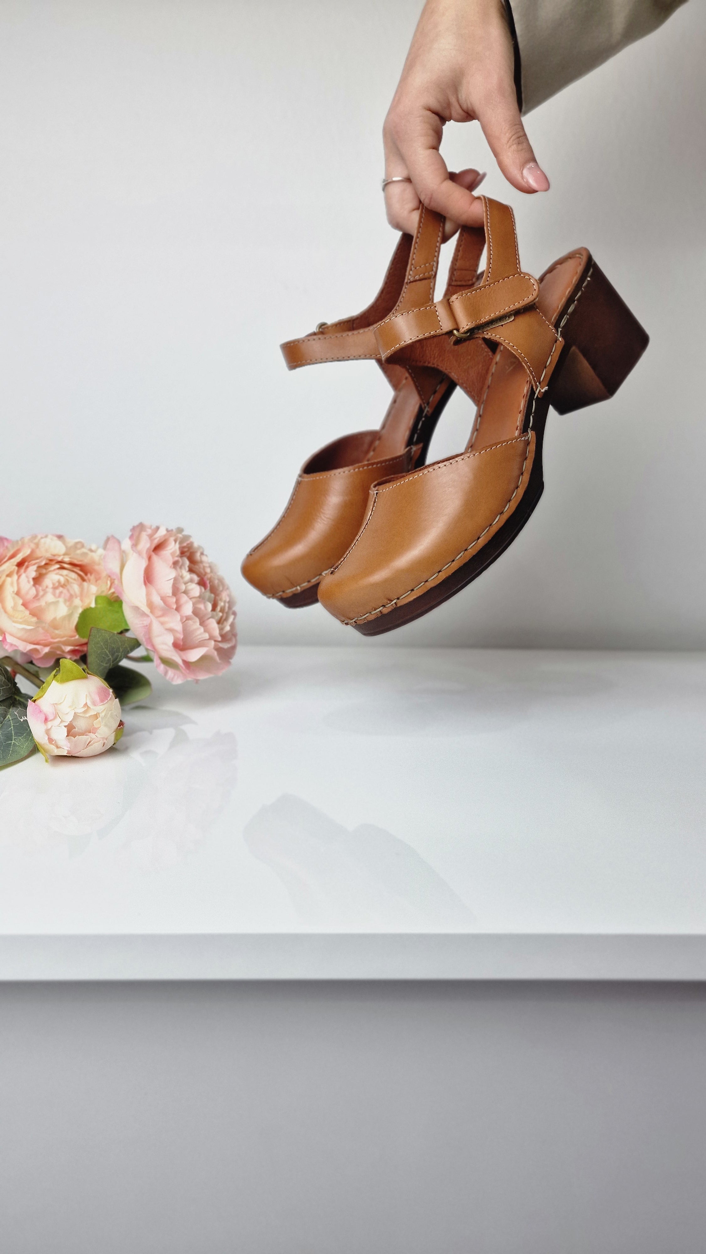 CINZIA SOFT ZOCCOLO CUOIO