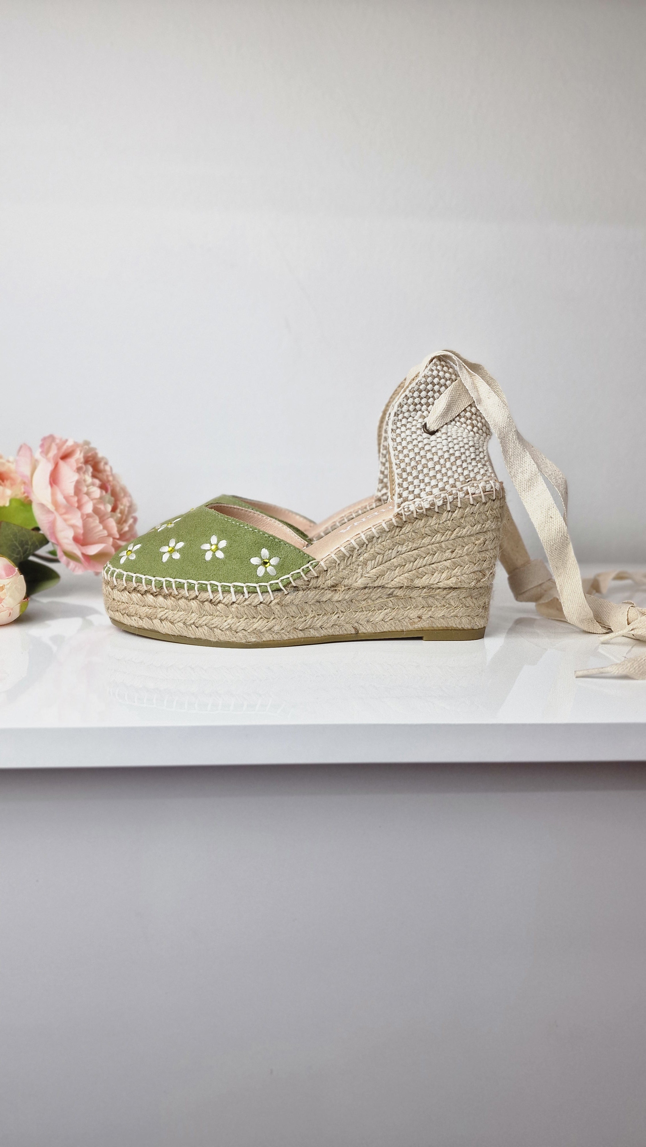 MACARENA ESPADRILLAS IN CAMOSCIO
