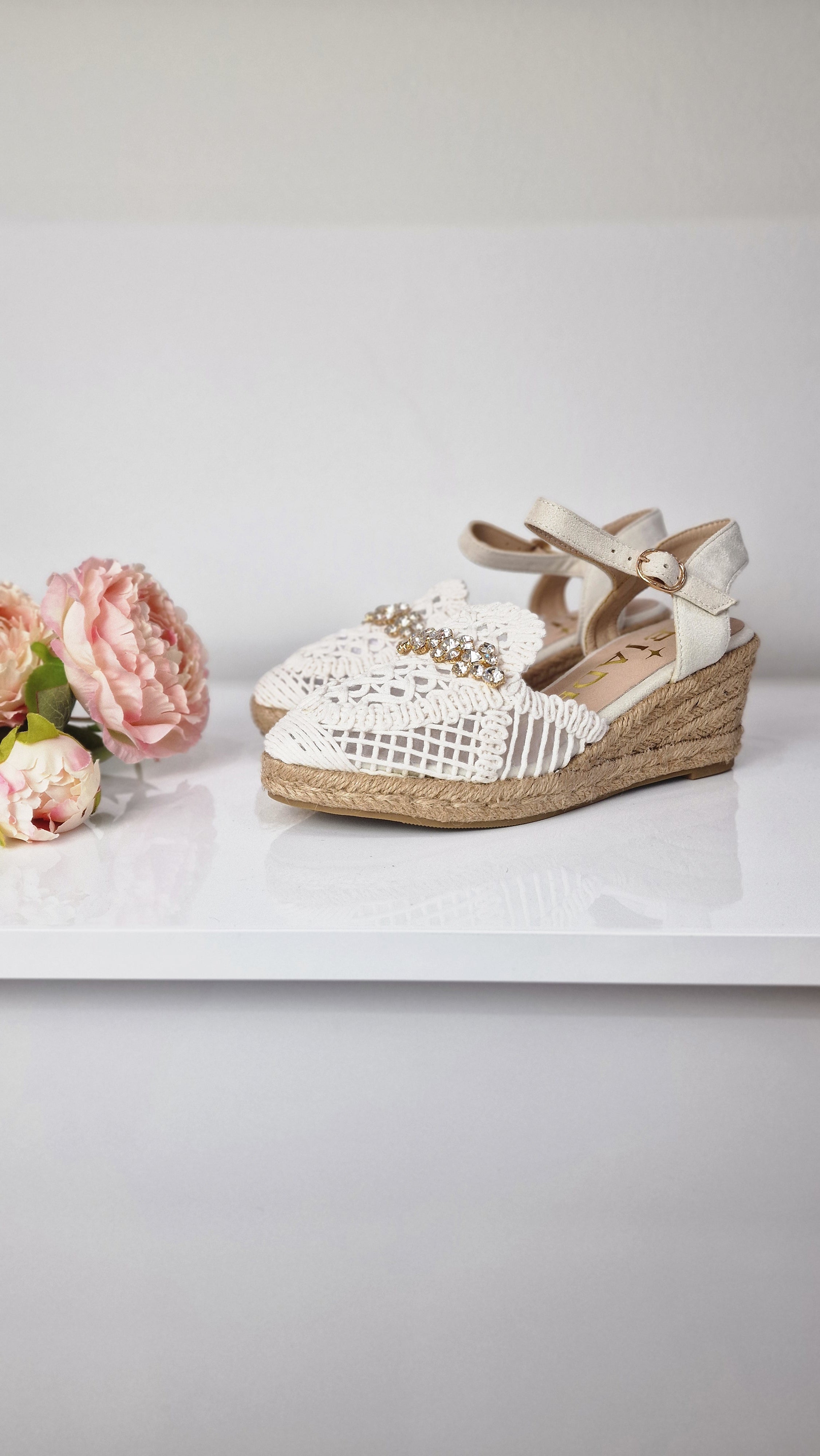 LEJADE ESPADRILLAS MACRAMÈ BIANCA