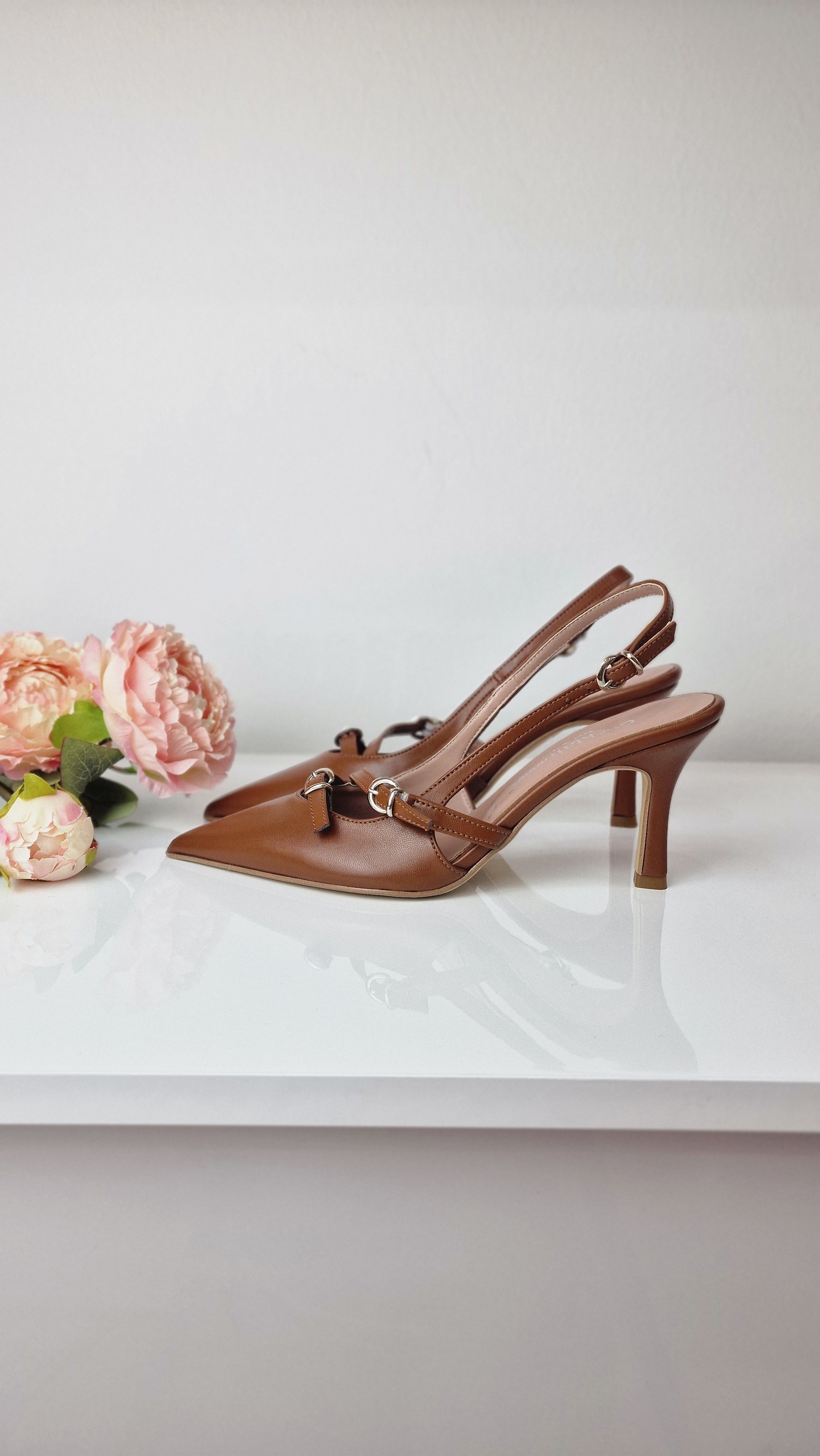 SLINGBACK CUOIO