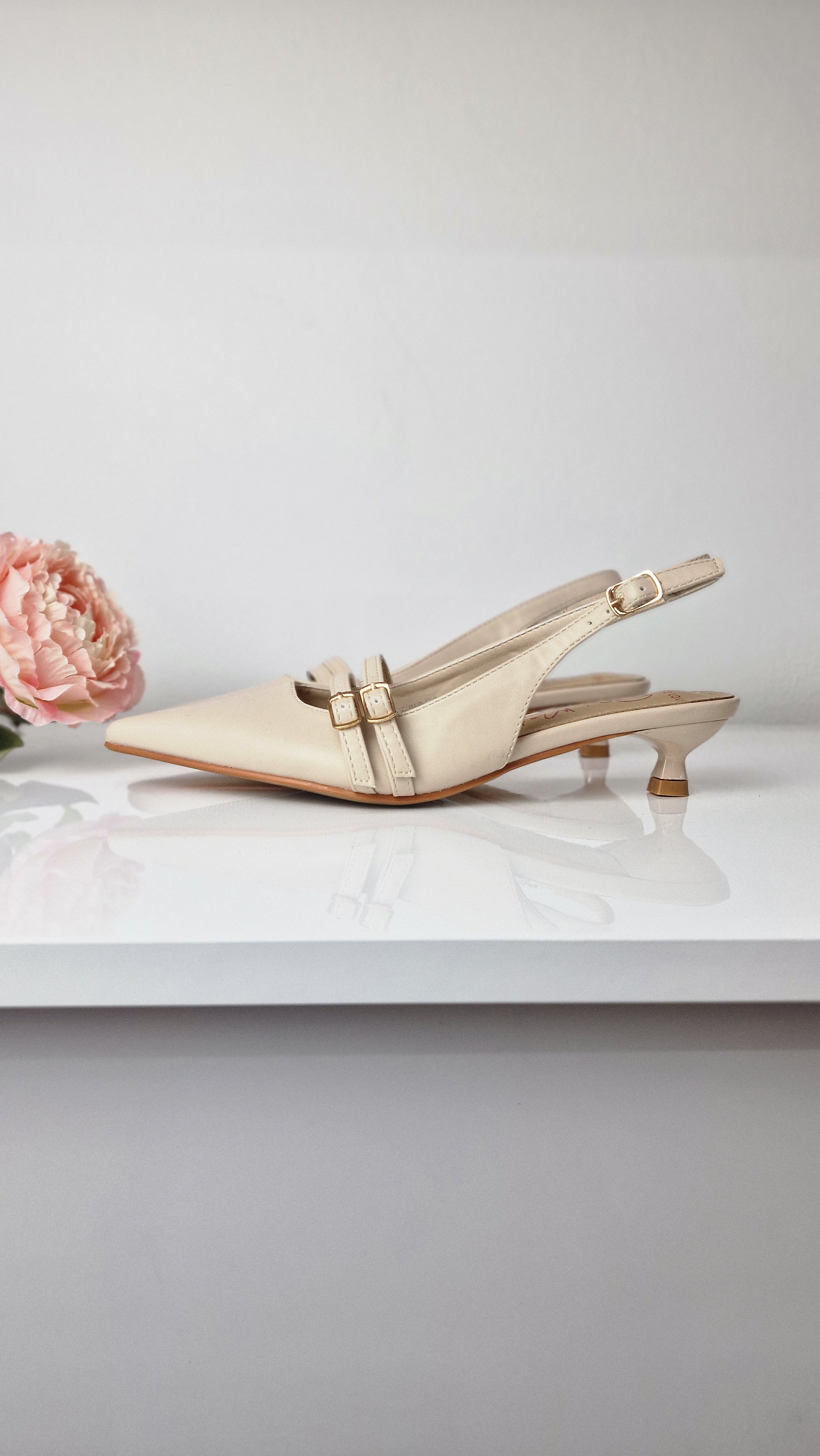 GAI MATTIOLO SLINGBACK NUDE