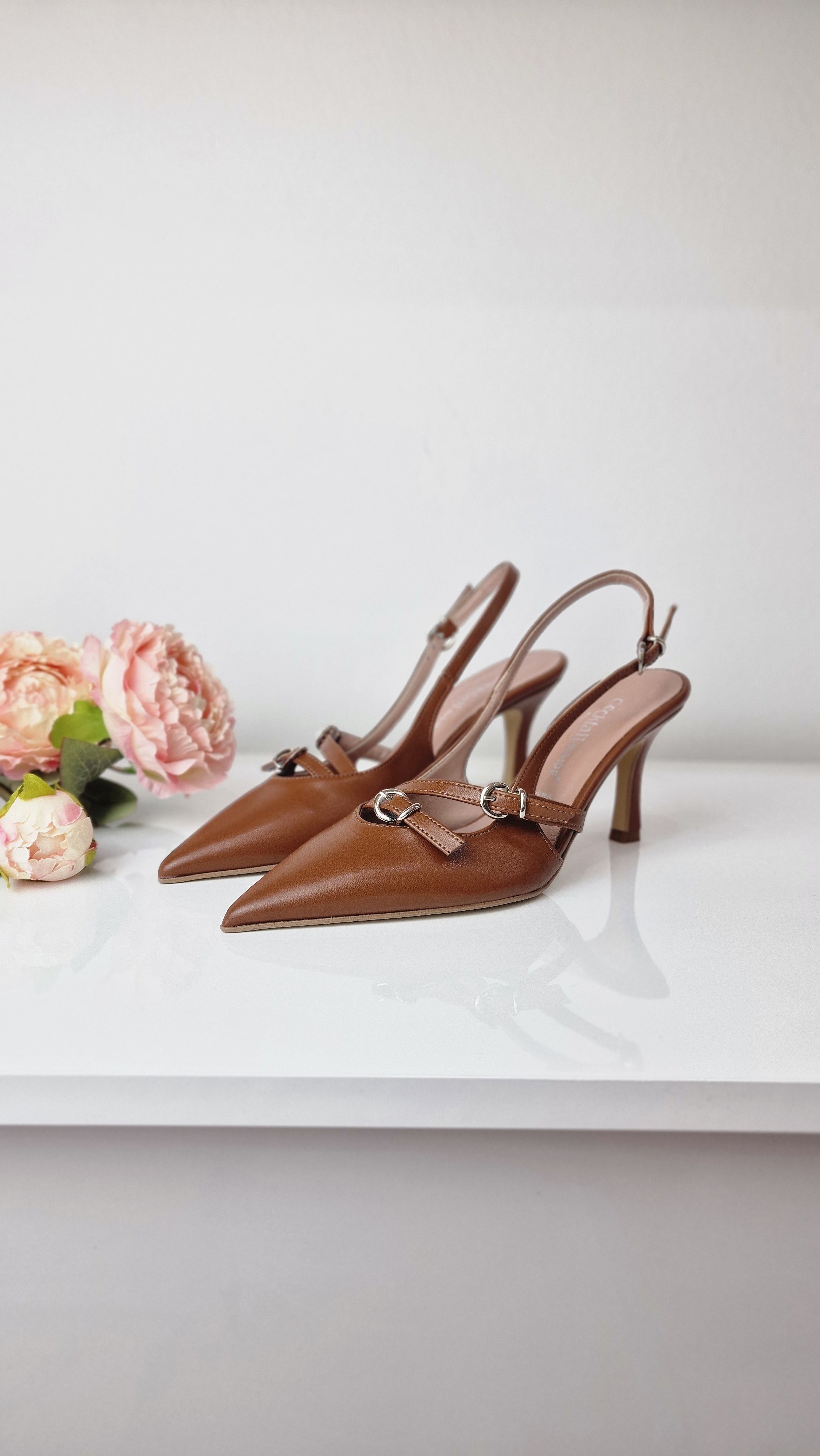 SLINGBACK CUOIO