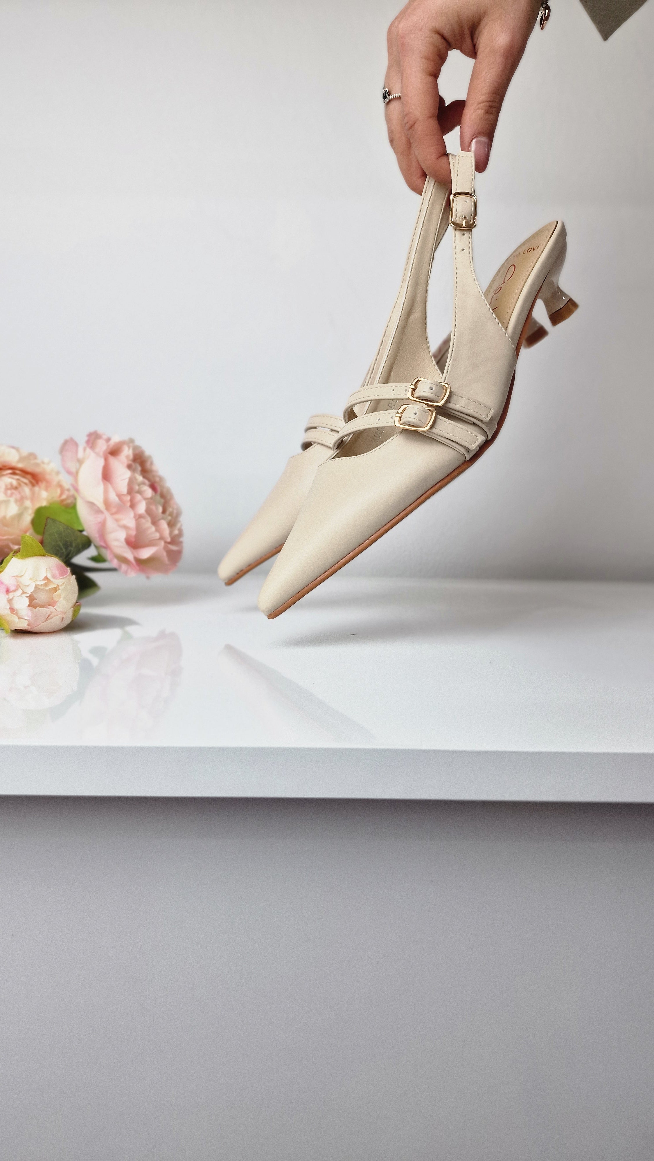 GAI MATTIOLO SLINGBACK NUDE